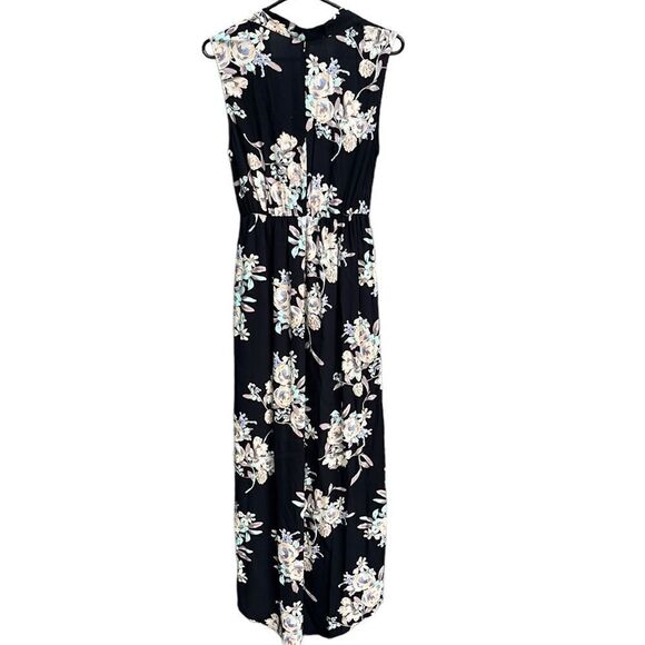 EUC ASTR The Label Black Floral Faux Wrap Dress - Picture 7 of 8